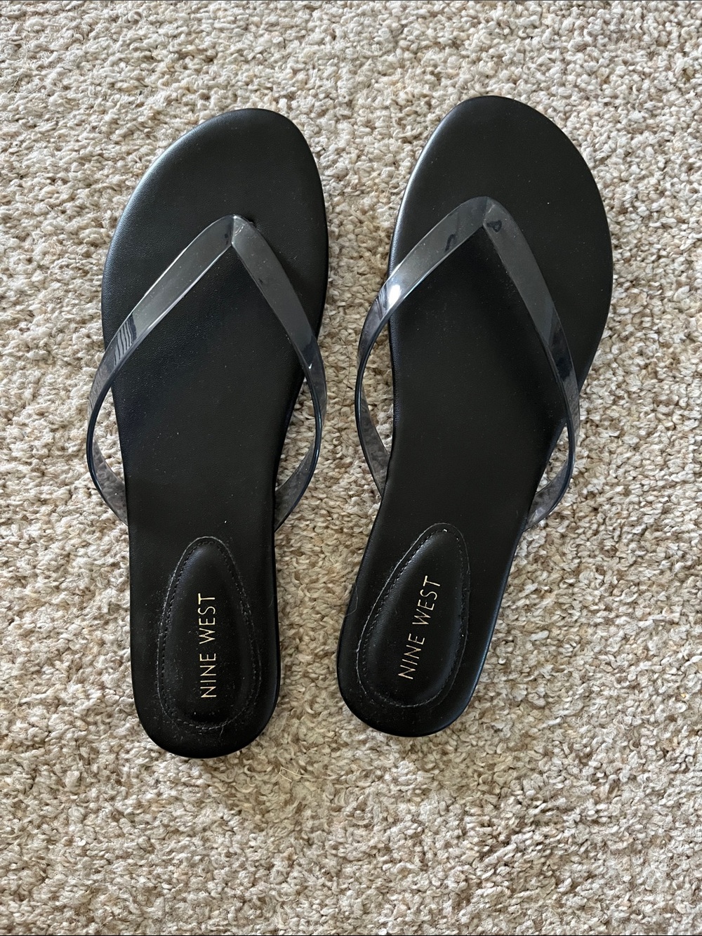 Nine West Black Women's Flip Flops